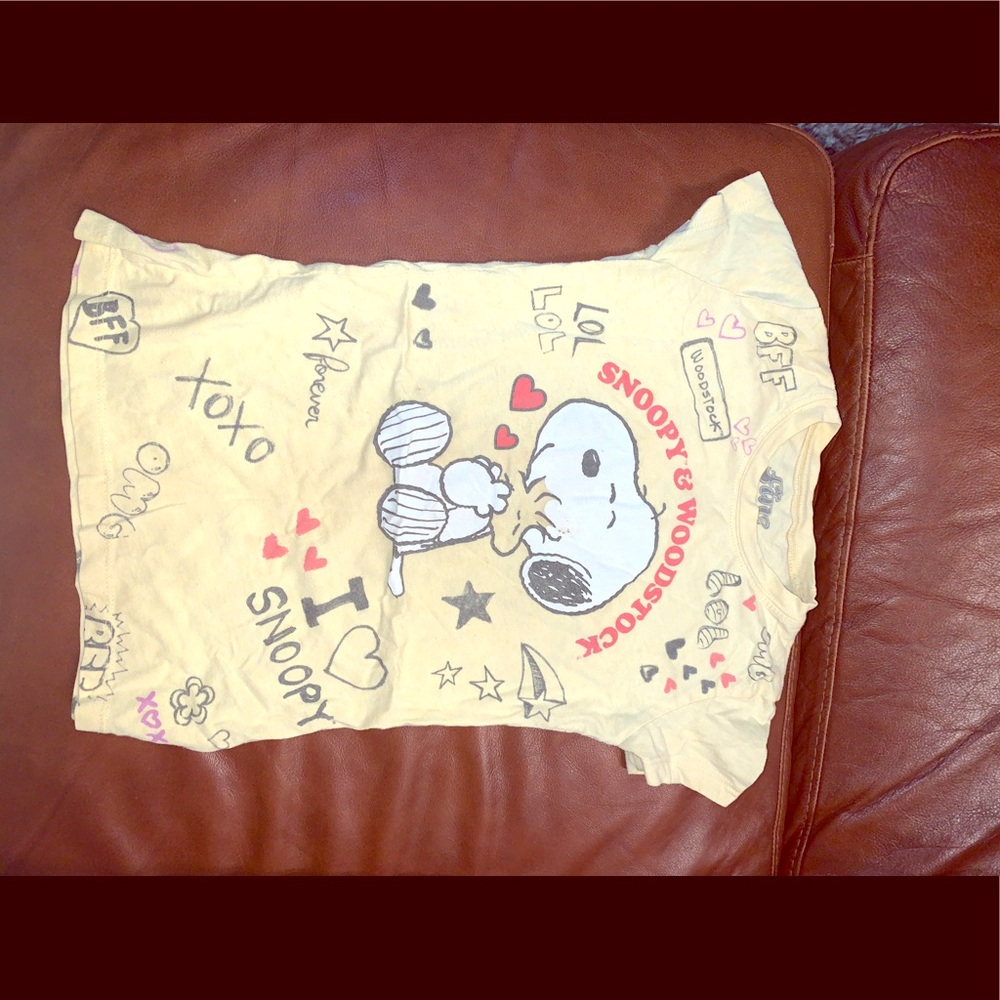 Girls snoopy print shirt